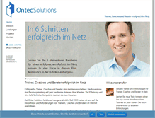 Tablet Screenshot of ontecsolutions.de